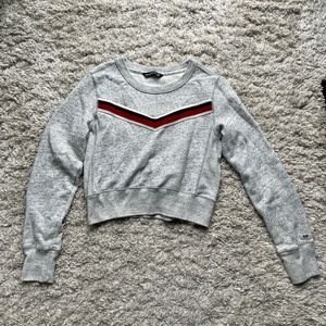 Abercrombie gray cropped sweatshirt